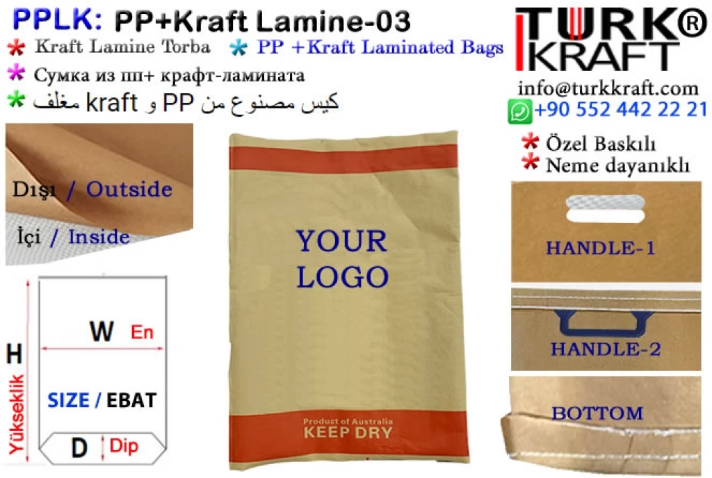 Laminated PP + Kraft Bag 2 Paper Sack